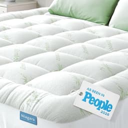 Niagara Sleep Solution Ultra Soft Bamboo-Viscose Pillow-Top Mattress Pad